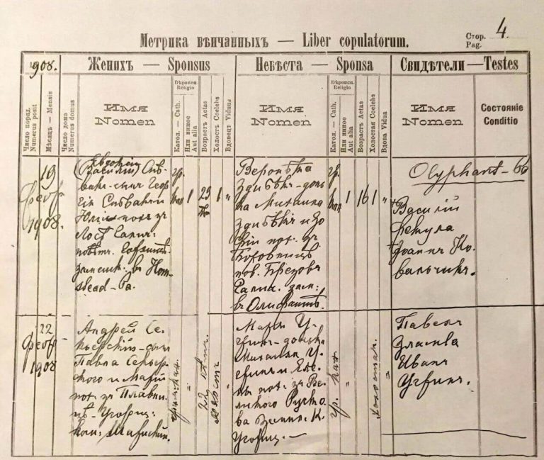 Slovakia genealogy - Greek Catholic marriage records